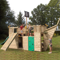 Gate Lodge Wooden Climbing Frame Play Action Tramps UK