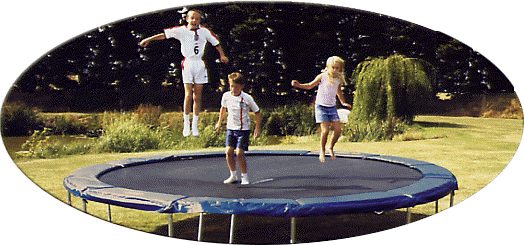 Gold trampoline outlet