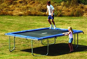 Gold Rectangular Z17 Trampoline UK Trampolines